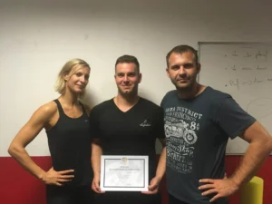 Maxence Praly diplômé Pilat avec Ludovic Perge et